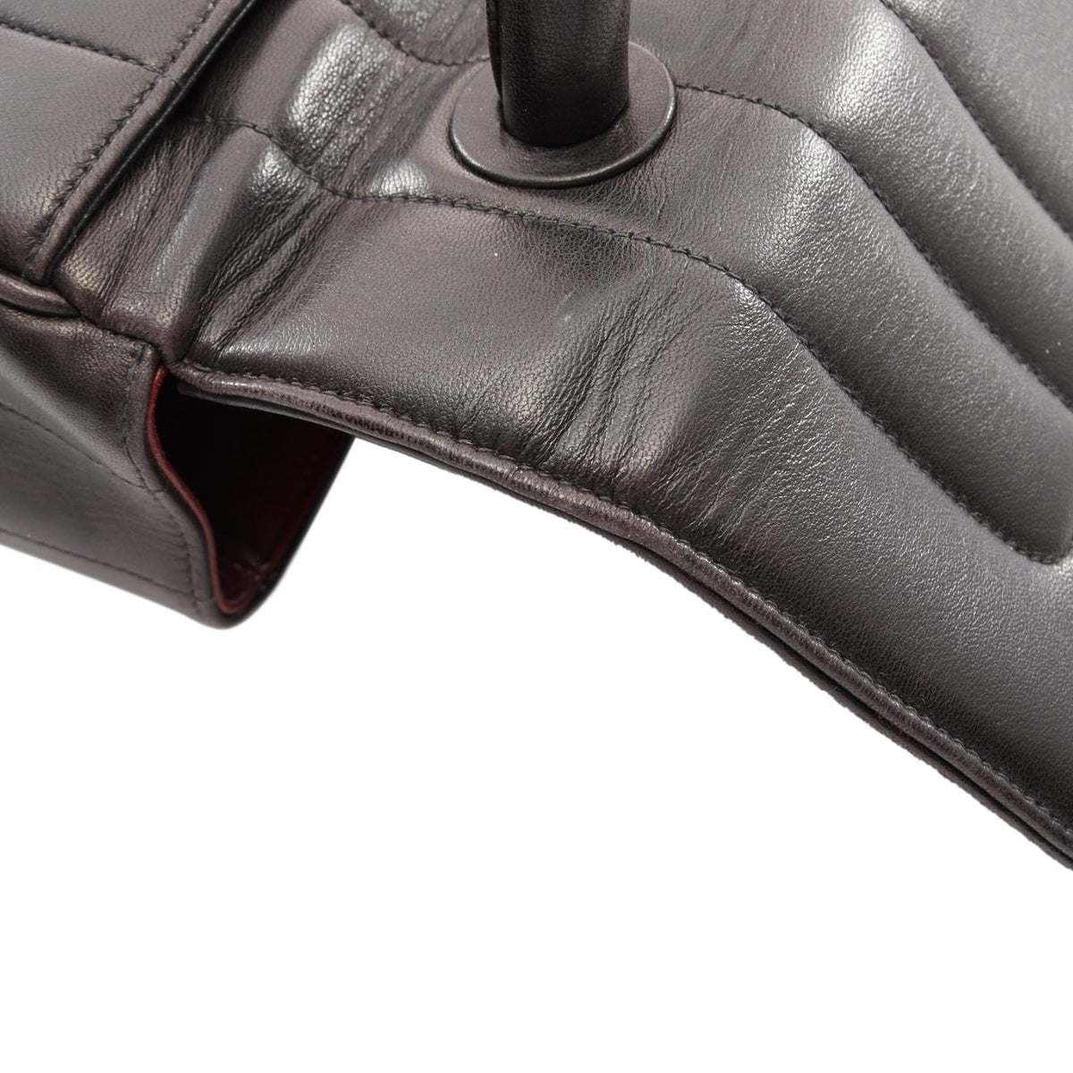 Chanel CC Vertical Quilted Lambskin Top Handle Flap