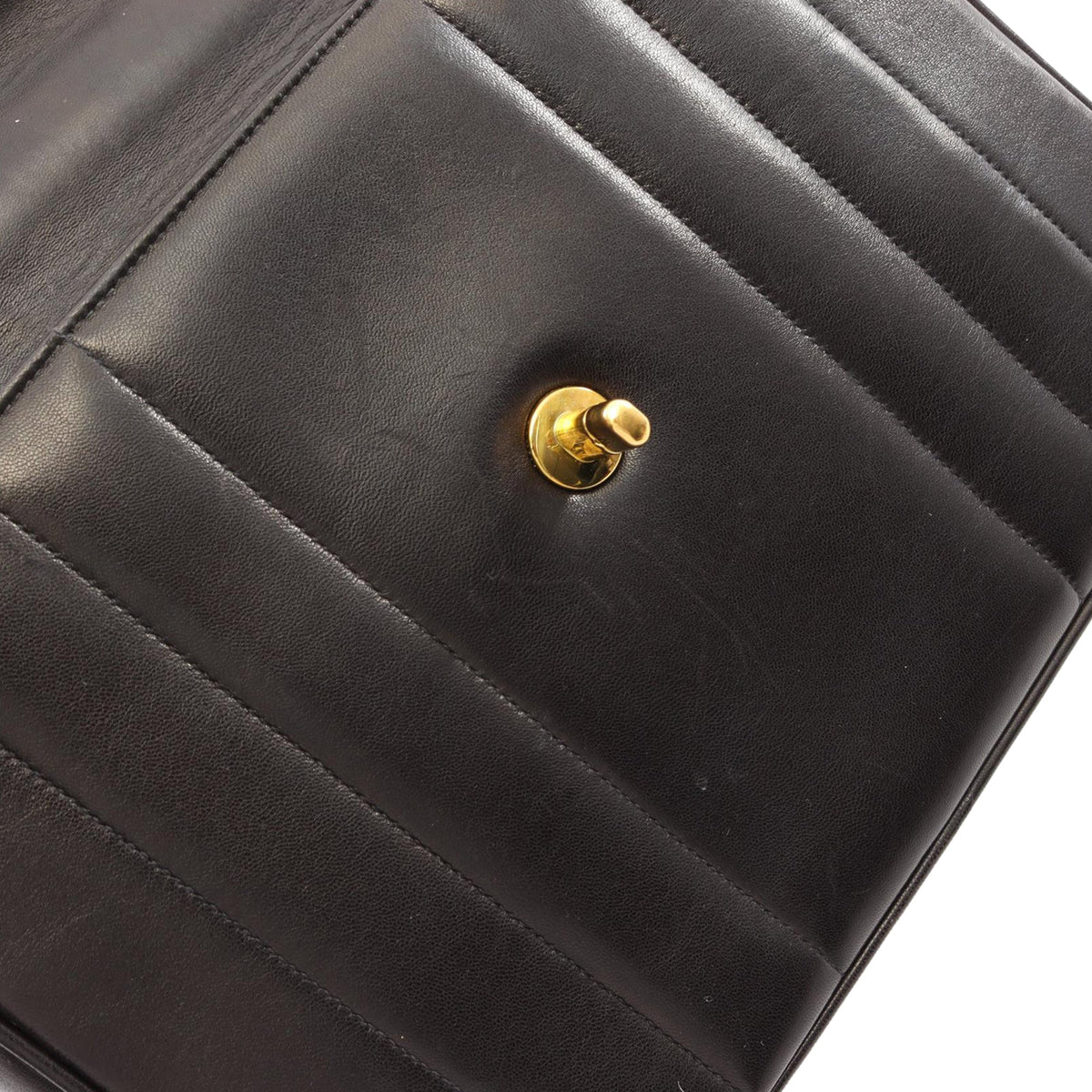Chanel CC Vertical Quilted Lambskin Top Handle Flap