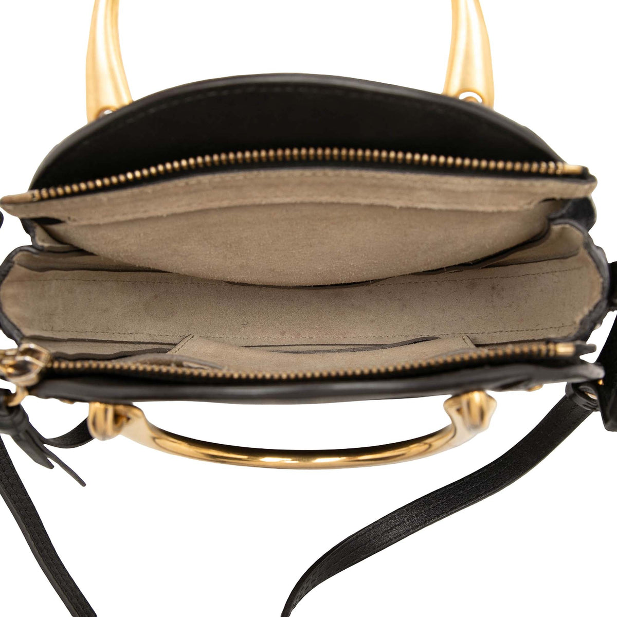 Chloé Small Suede and Calfskin Pixie Satchel
