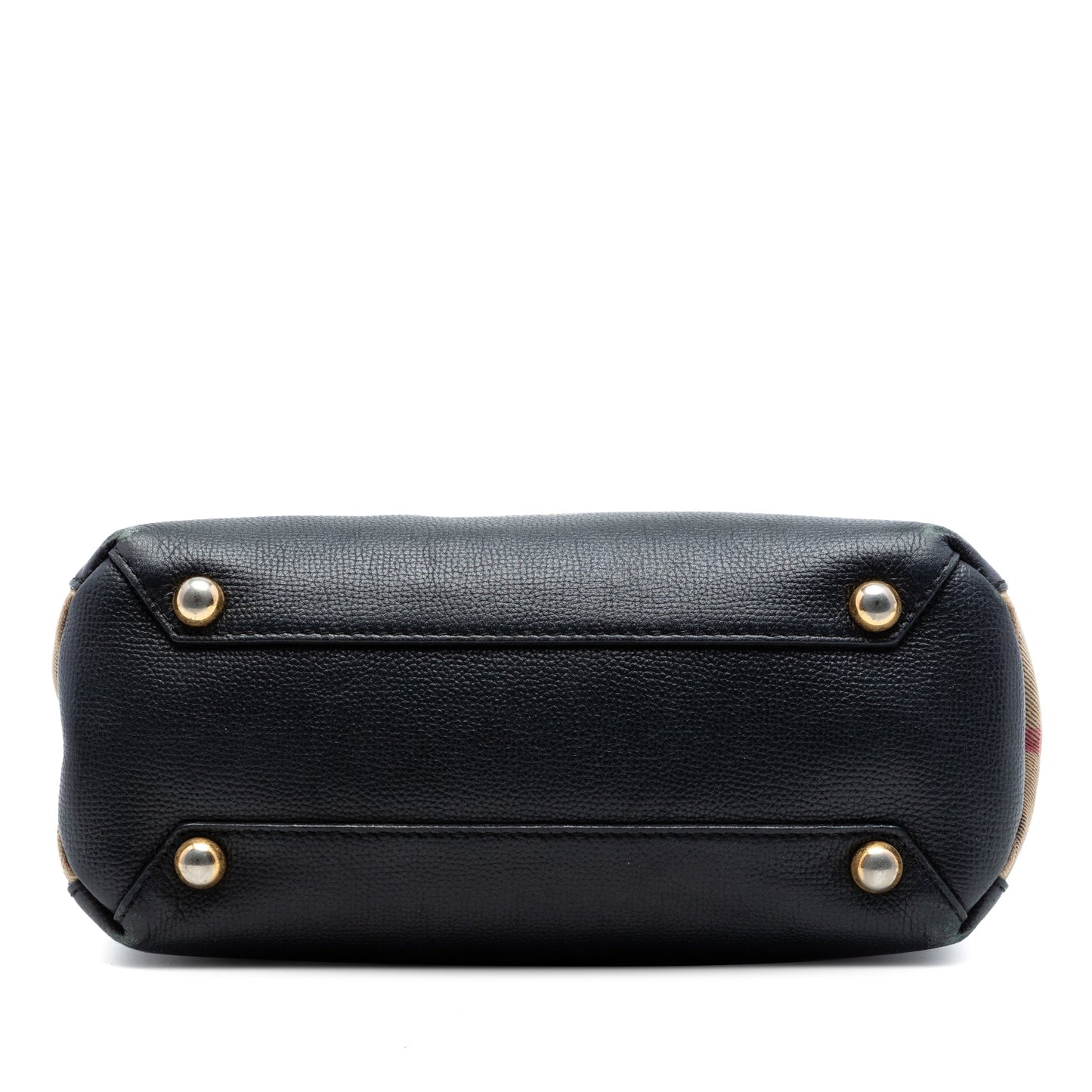 Burberry Small Derby Calfskin and House Check Banner Satchel