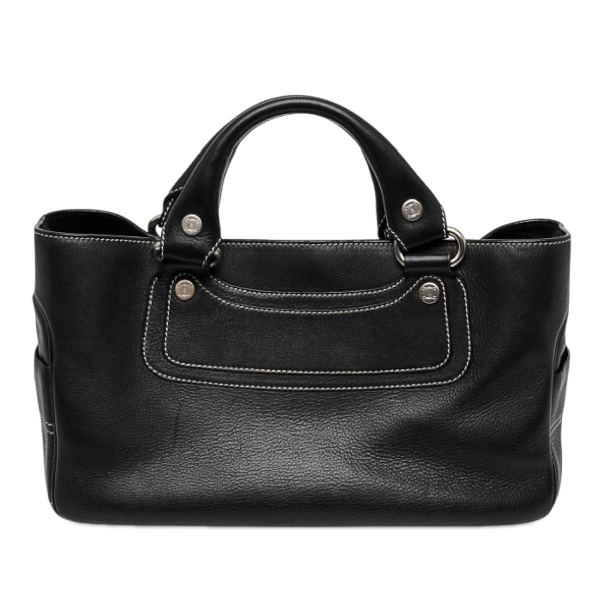 Celine Leather Boogie Handbag — Black
