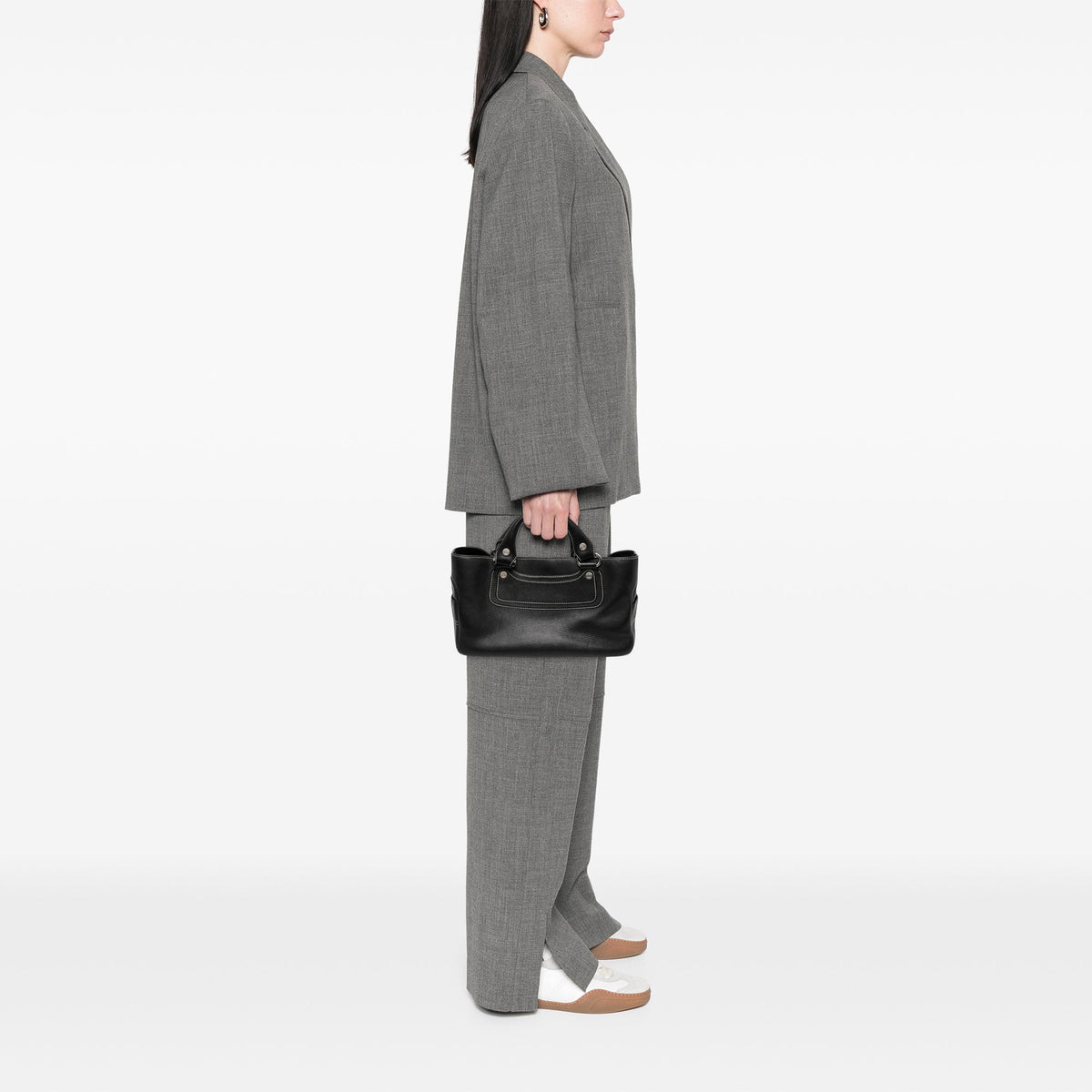 Celine Leather Boogie Handbag — Black