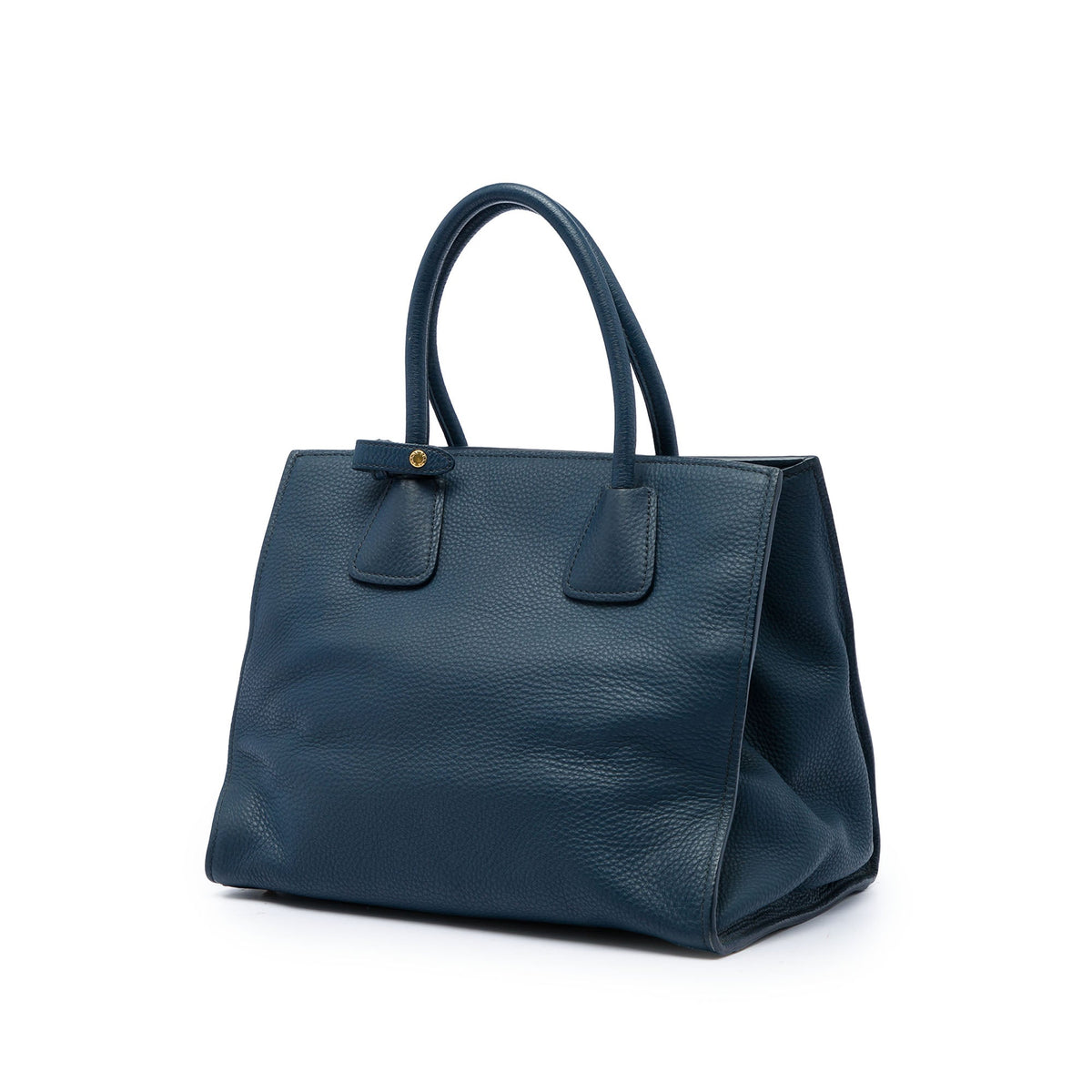 Prada Vitello Daino Front Pocket Open Convertible Tote