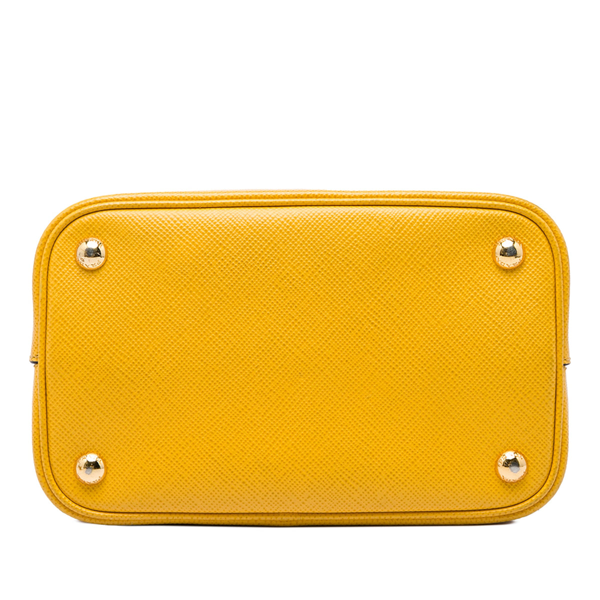 Prada Medium Saffiano Cuir Panier Bucket Bag — Yellow