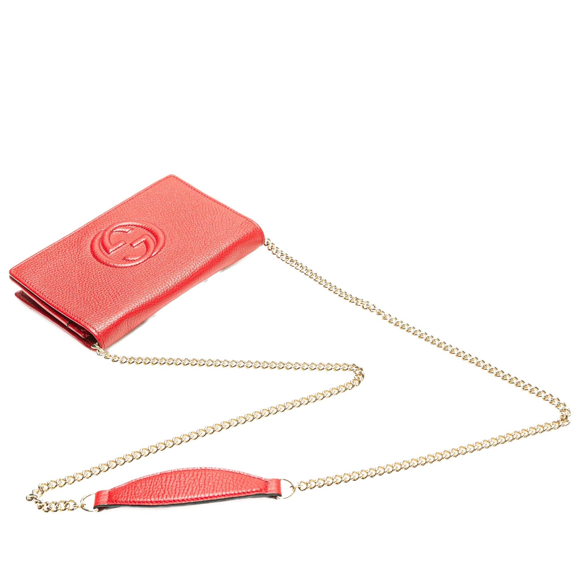 Gucci Leather Soho Wallet on Chain