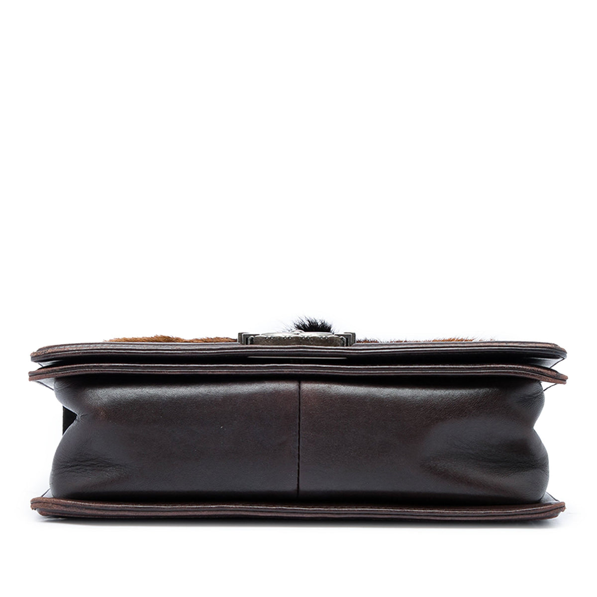Chanel Old Medium Lambskin and Pony Hair Boy Flap — Brown