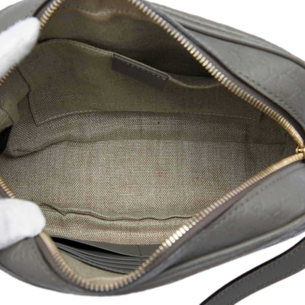 Gucci Microguccissima Bree Crossbody — Gray