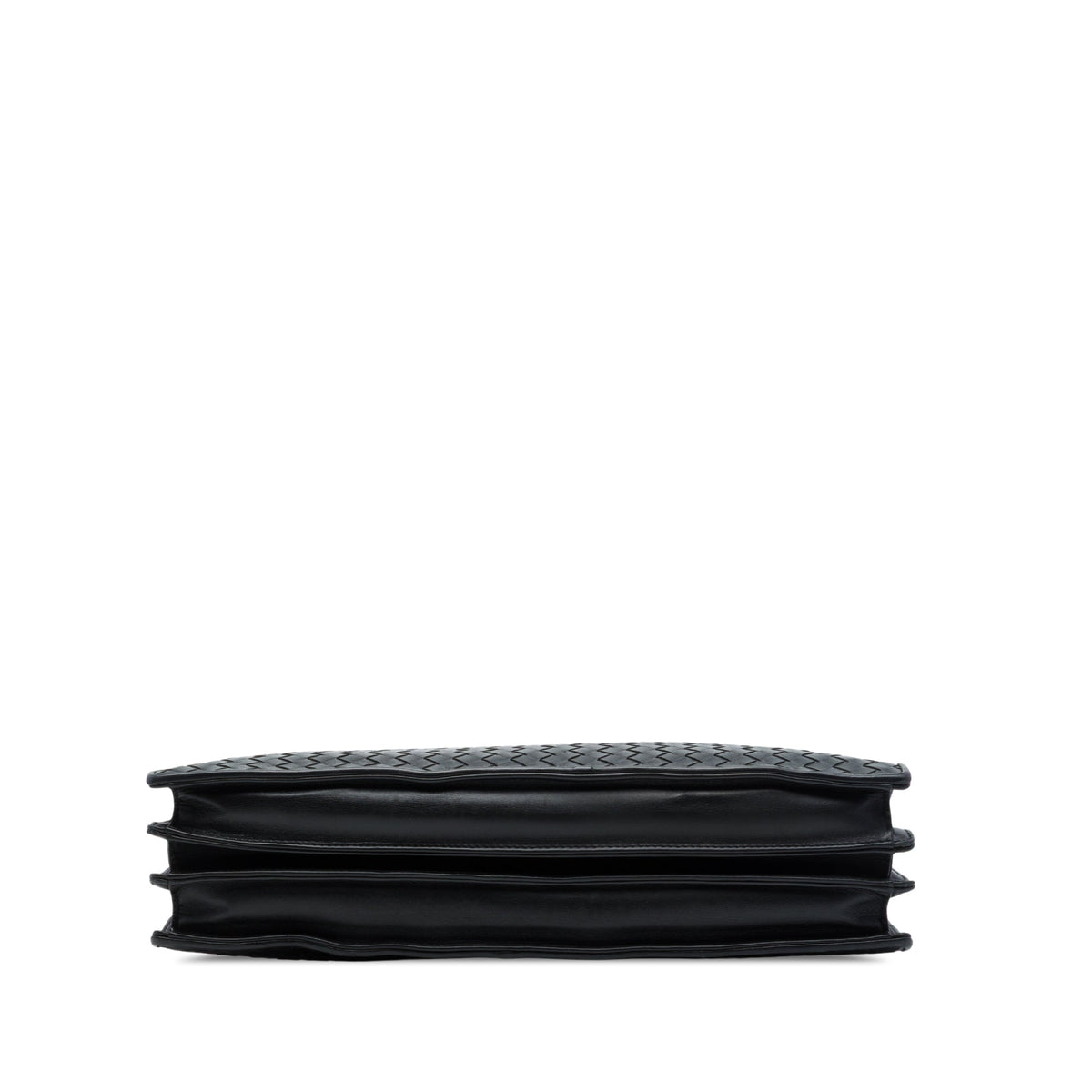 Bottega Veneta Nappa Intrecciato Business Bag — Black