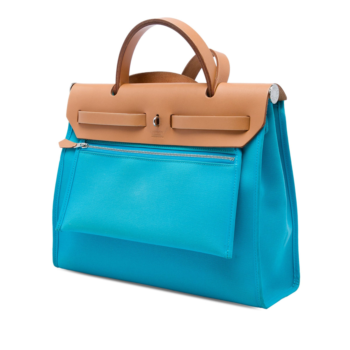 Hermès Toile Verso Herbag Zip 31 — Blue
