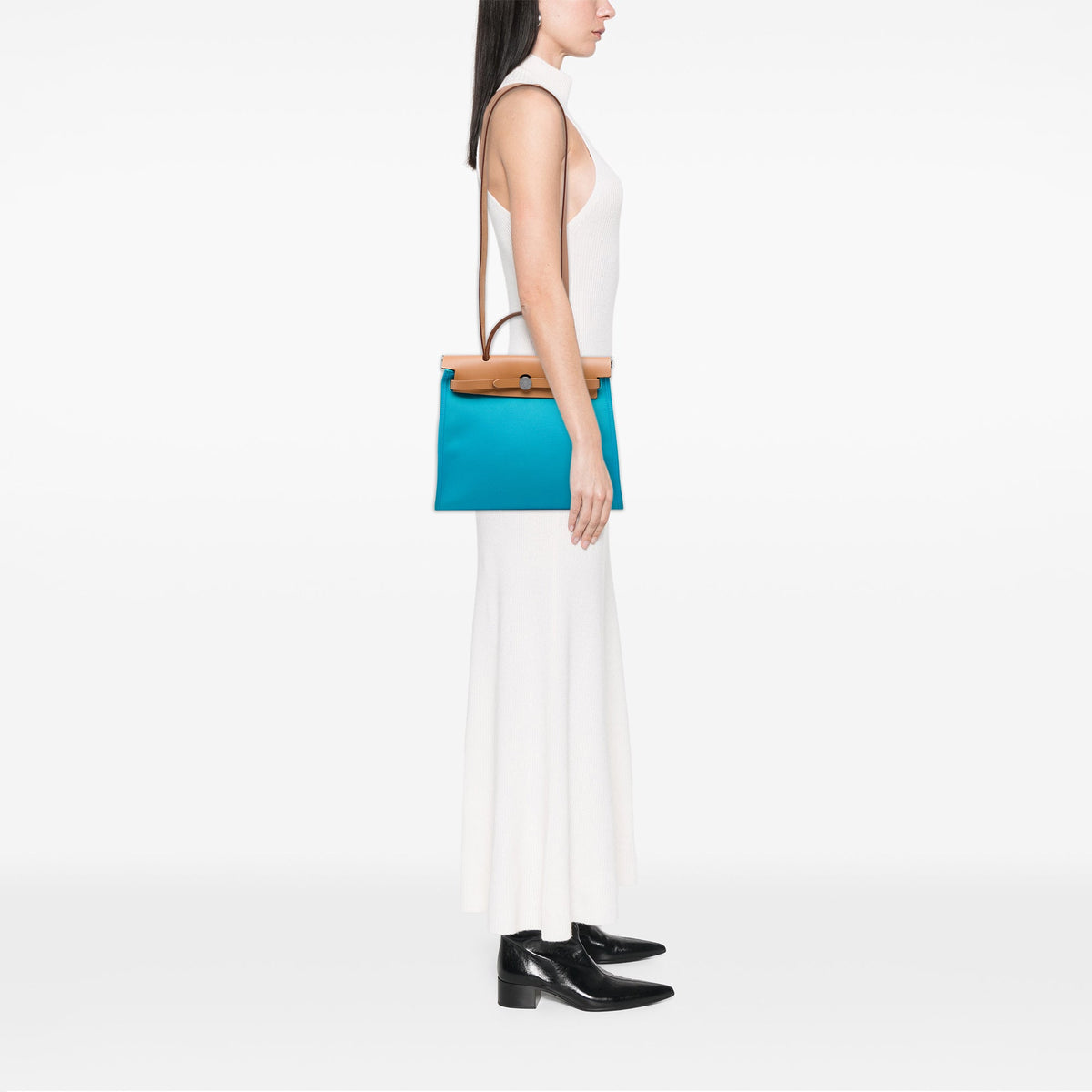 Hermès Toile Verso Herbag Zip 31 — Blue