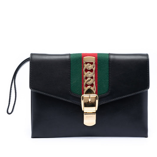 Leather Sylvie Clutch