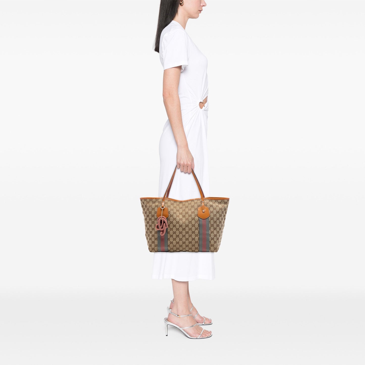 Gucci GG Canvas Web Jolie Tote