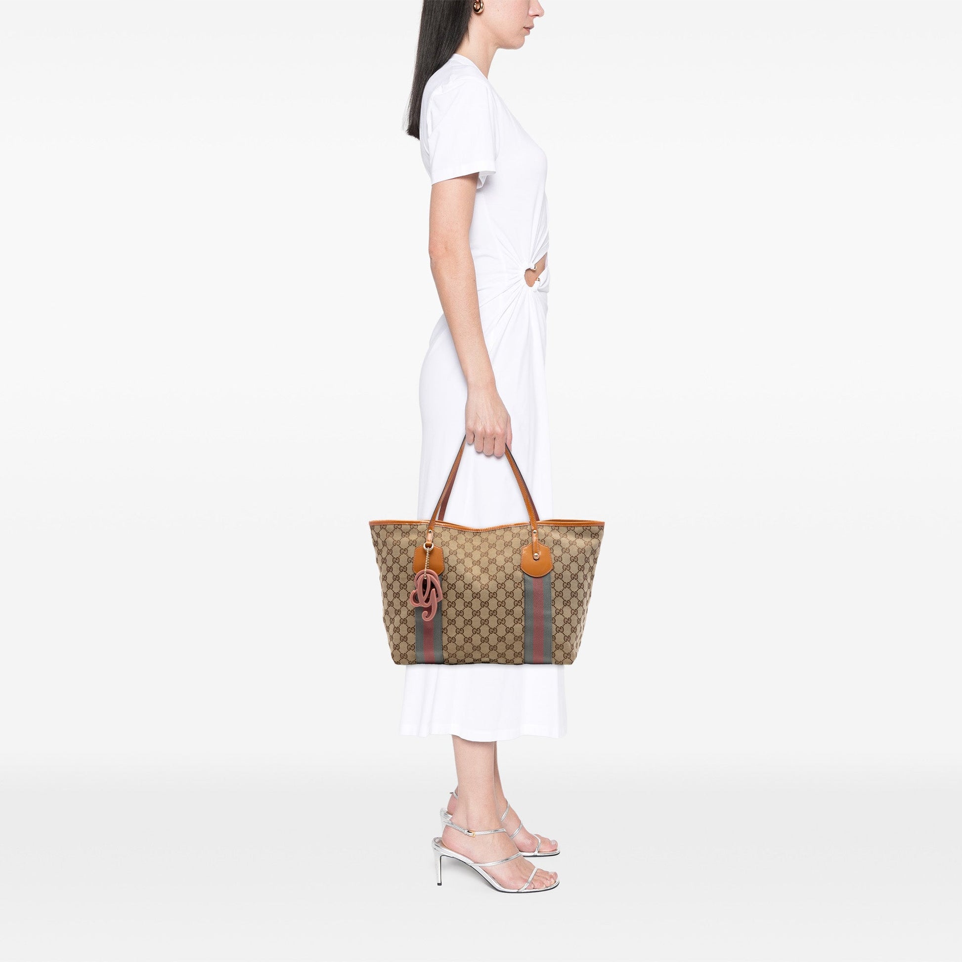 Gucci GG Canvas Web Jolie Tote