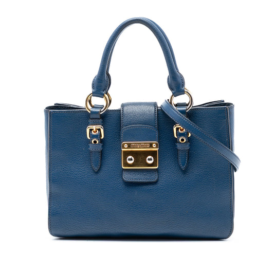 Goatskin Madras Satchel