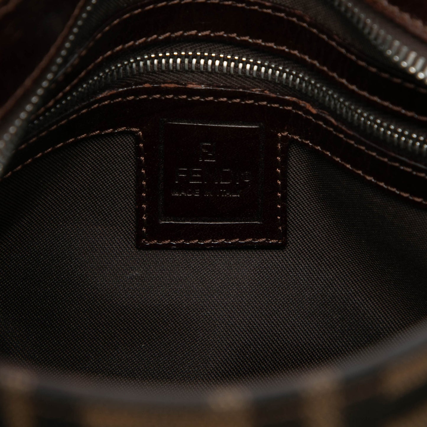 Fendi Zucca Canvas Handbag