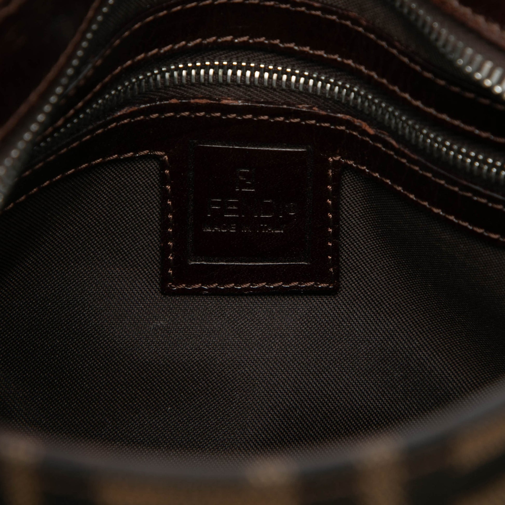 Fendi Zucca Canvas Handbag