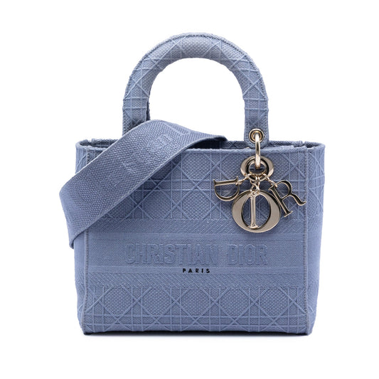Dior Medium Canvas Cannage Lady D Lite