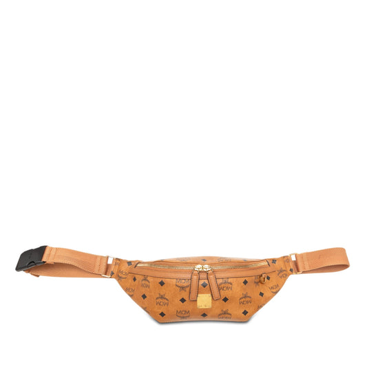 MCM Medium Visetos Coated Canvas Fursten Belt Bag