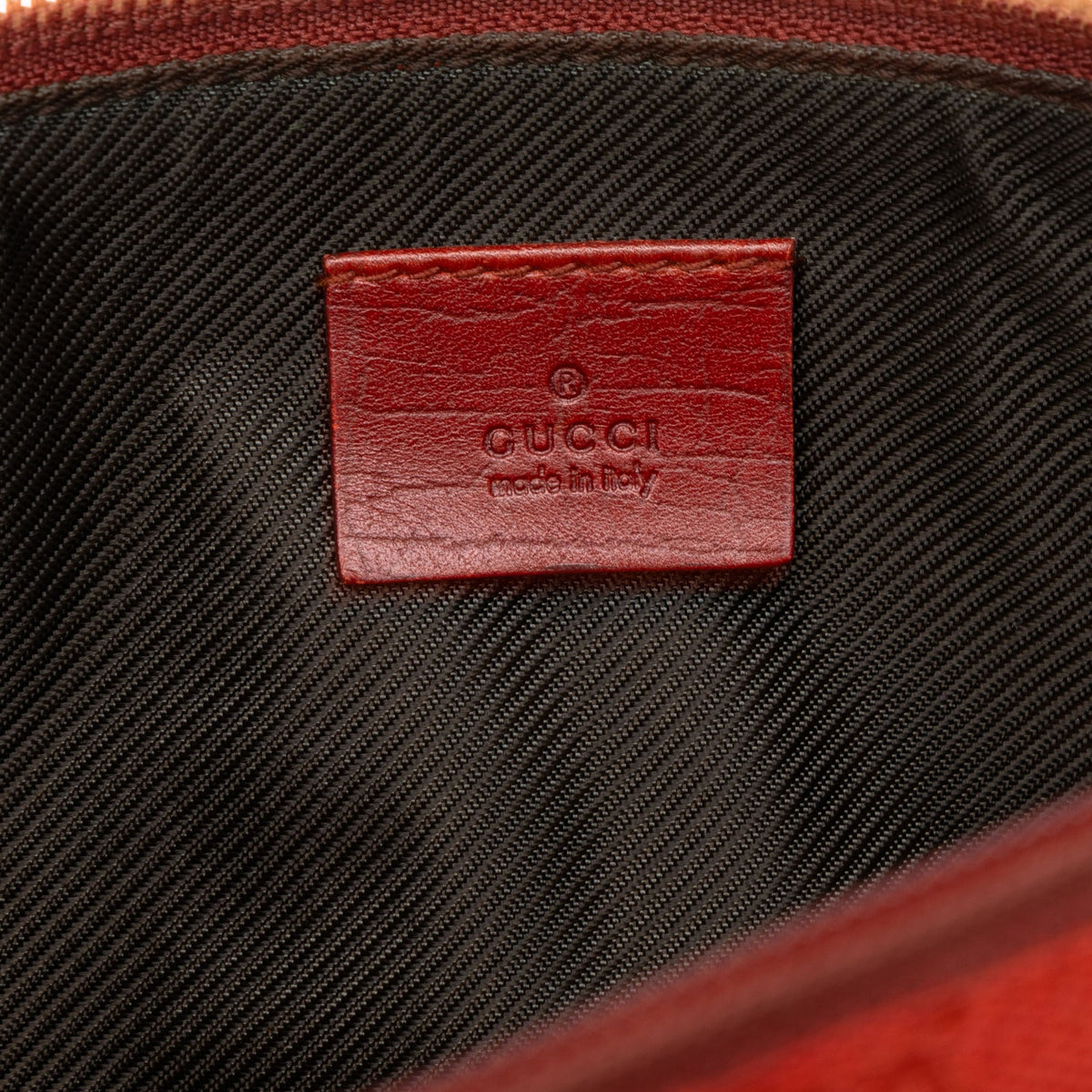 Gucci GG Canvas Boat — Red