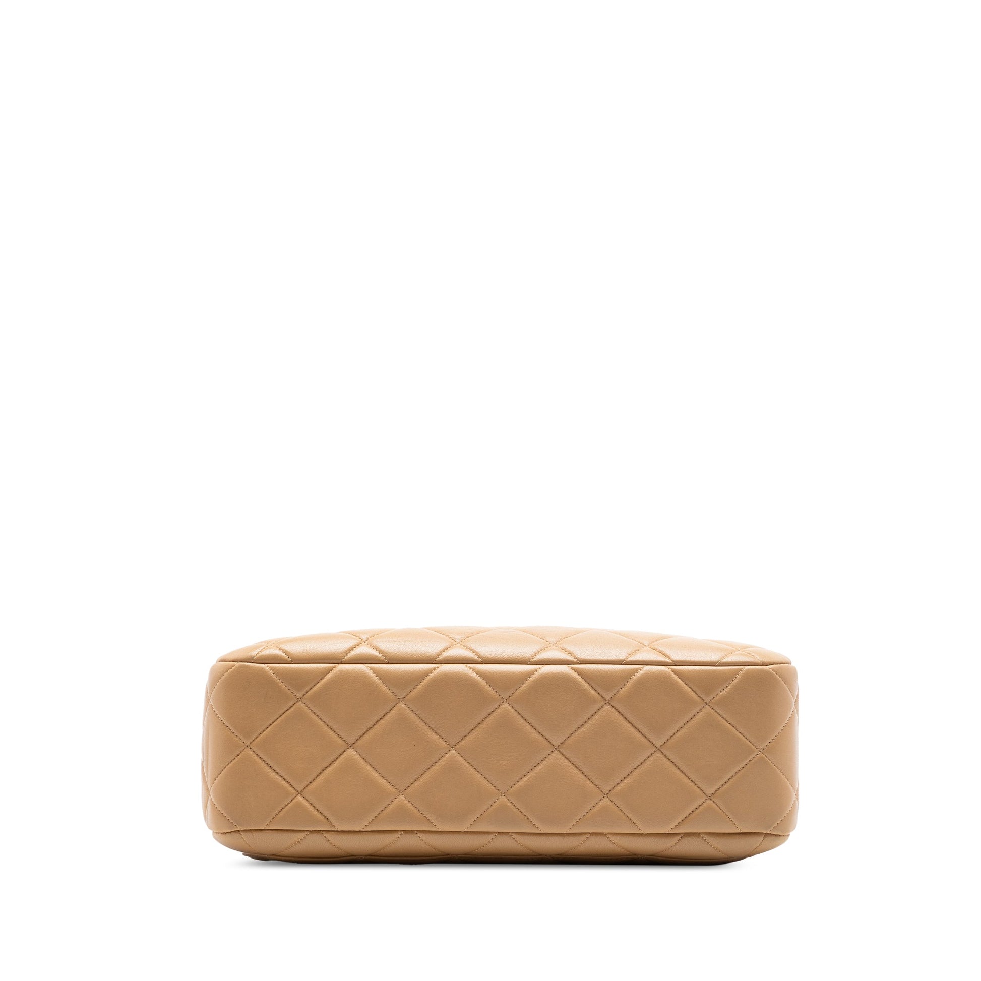 Chanel CC Quilted Lambskin Top Handle Flap