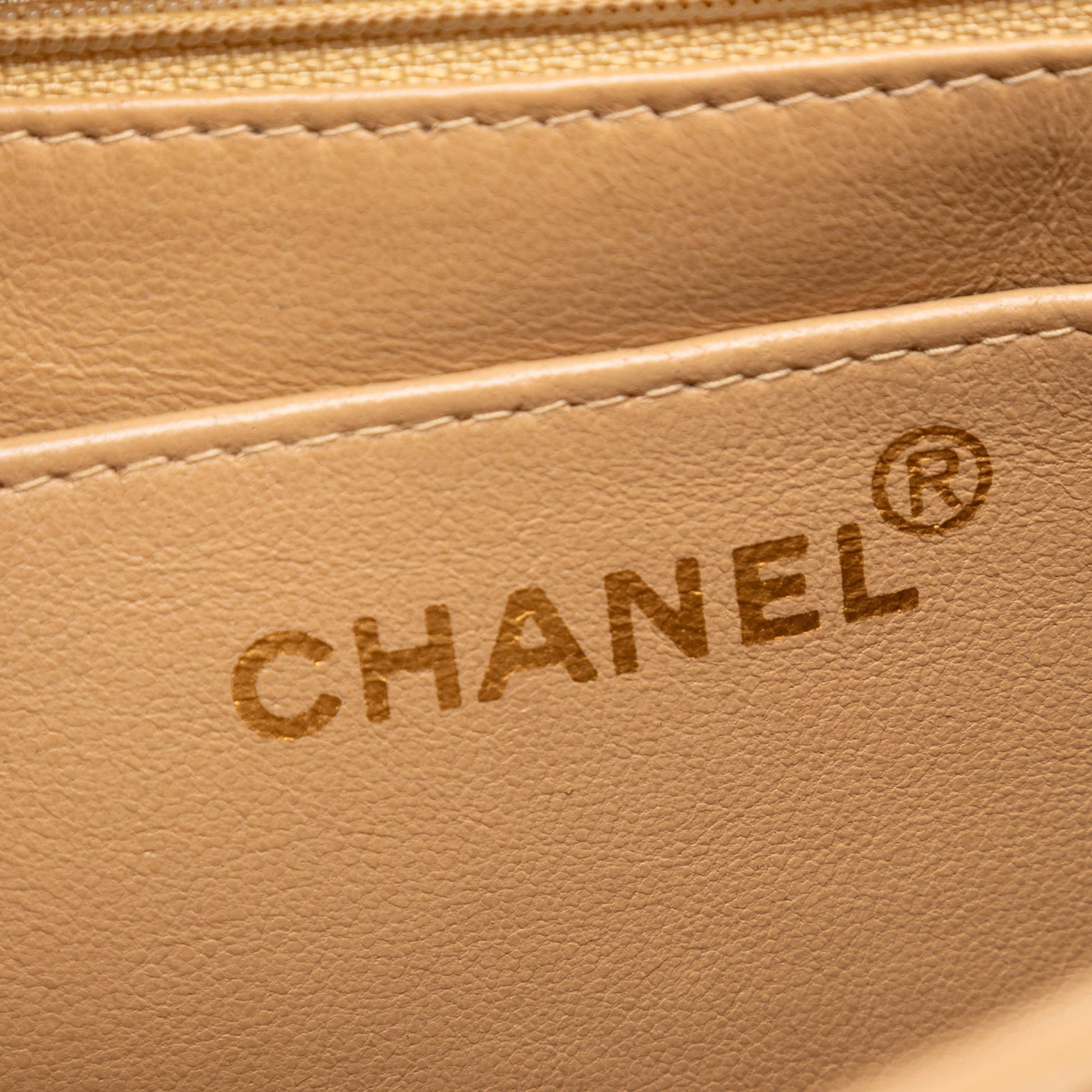 Chanel CC Quilted Lambskin Top Handle Flap
