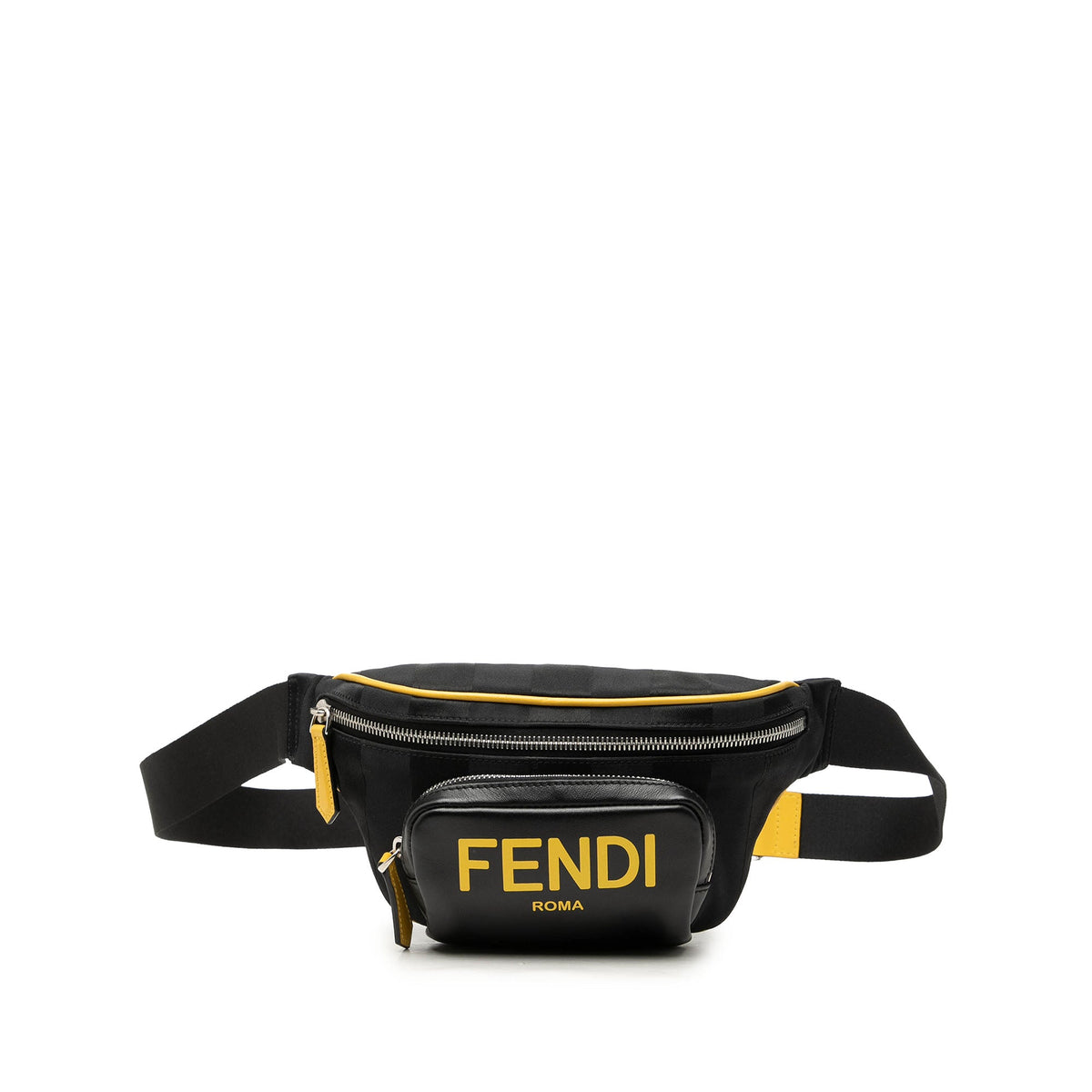Fendi Nylon and Leather Logo Belt Bag