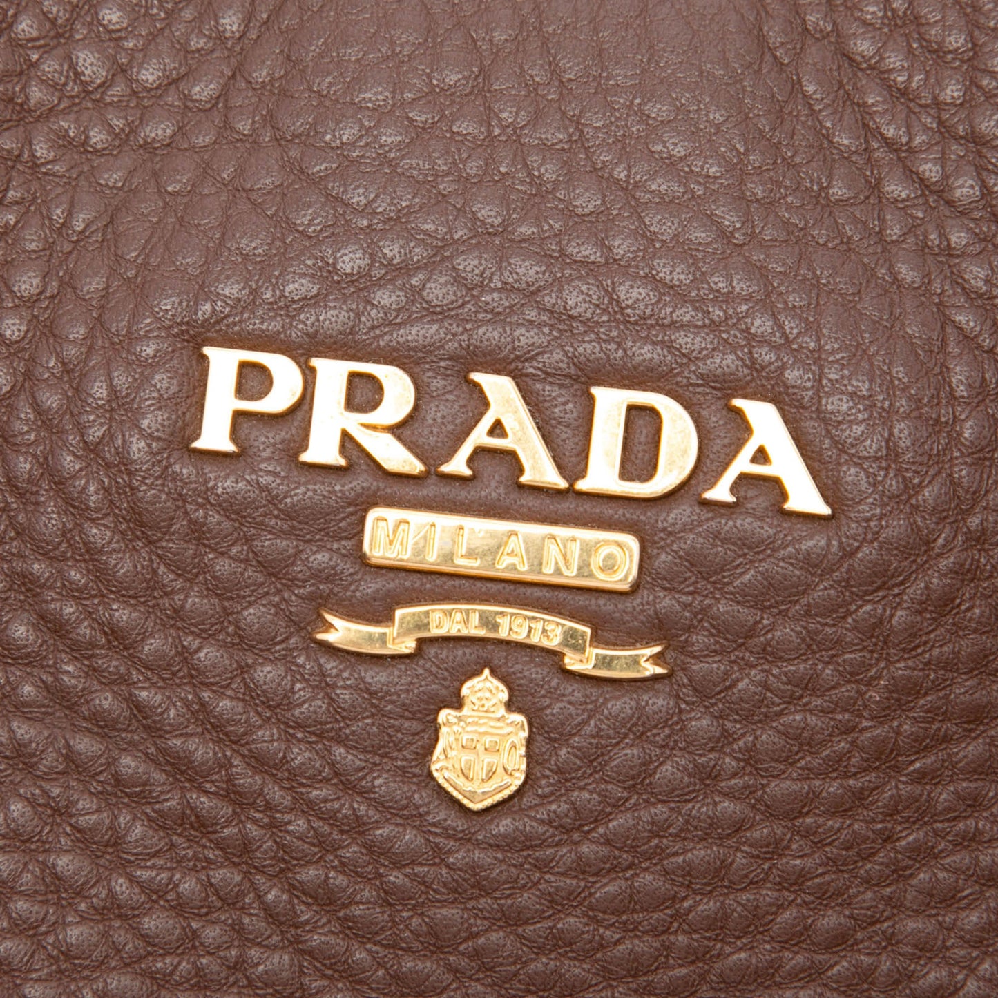 Prada Vitello Daino Side Zip Shopper Tote