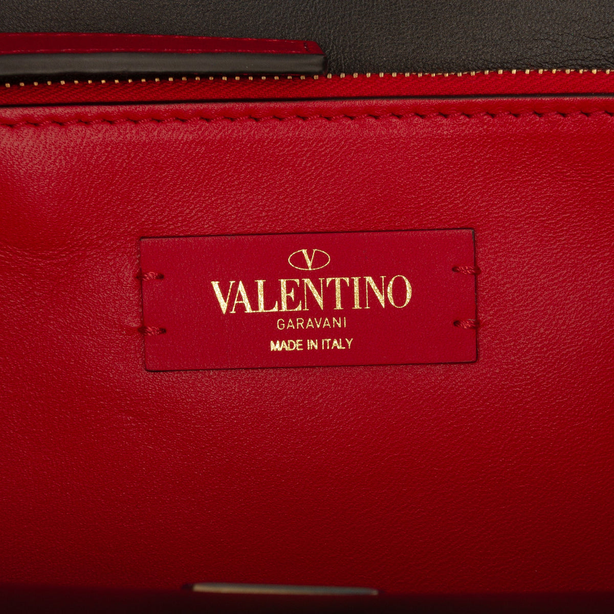 Valentino Medium Leather VLock Shoulder Bag — Brown