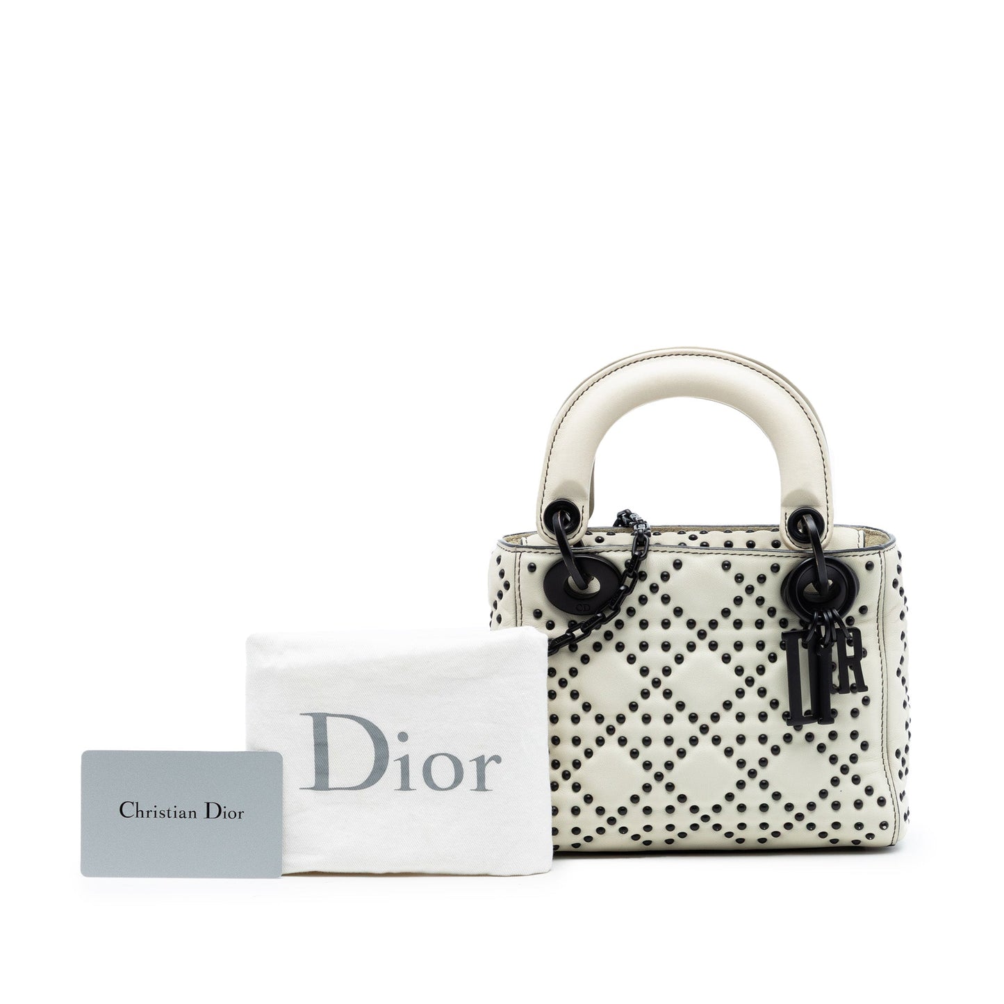 Dior Mini Lambskin Cannage Studded Supple Lady Dior