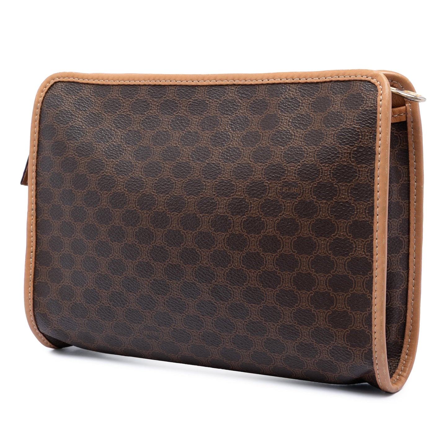 Celine Macadam Coated Canvas Clutch
