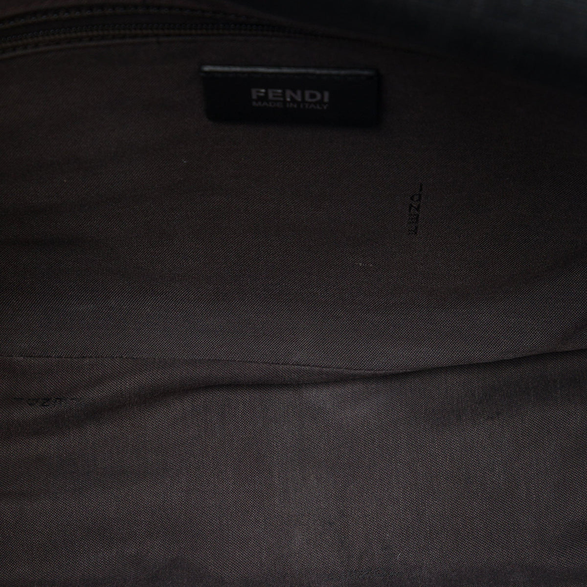 Fendi Zucca Spalmati Flap Crossbody — Black