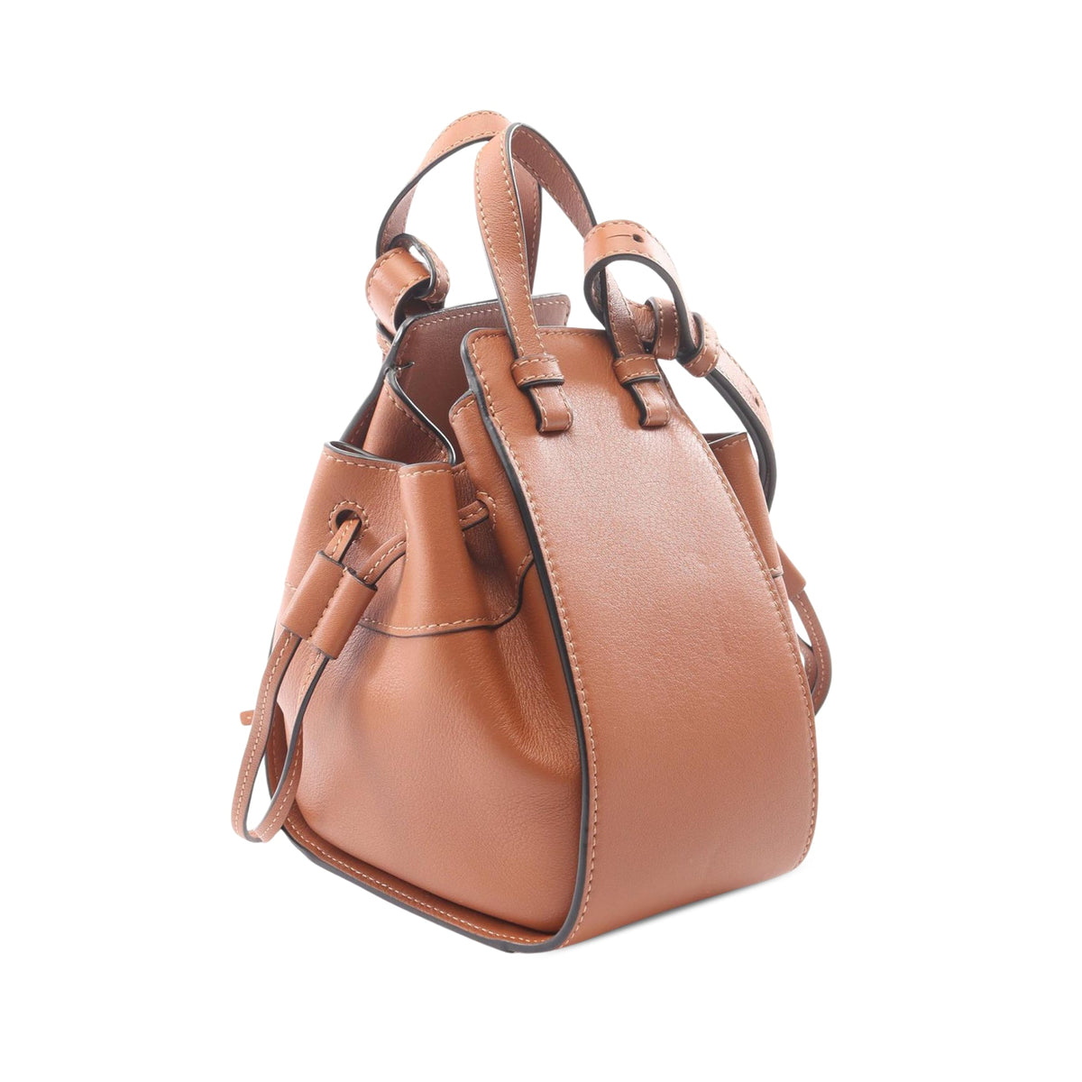 LOEWE Mini Leather Drawstring Hammock Bag