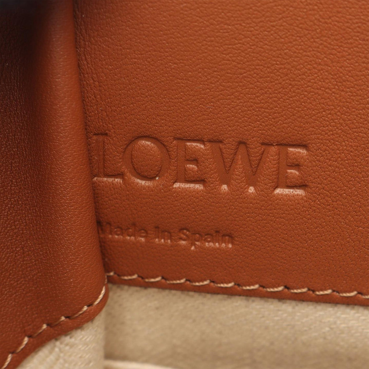 LOEWE Mini Leather Drawstring Hammock Bag