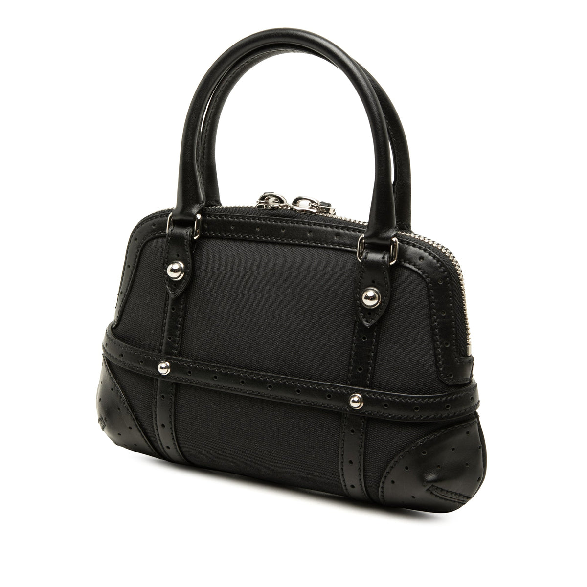 Gucci Canvas Reins Handbag