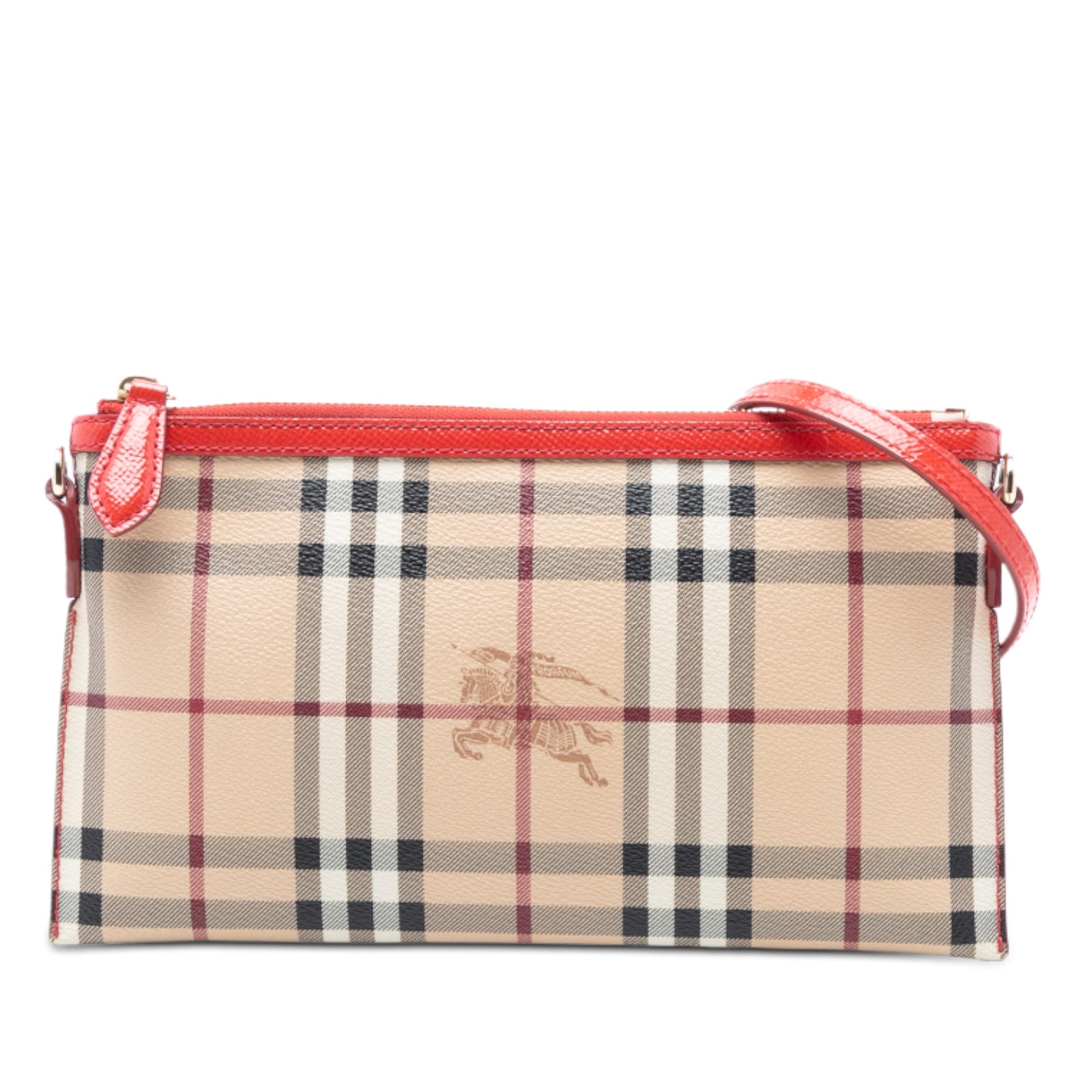 Burberry Haymarket Check Coated Canvas Peyton Crossbody