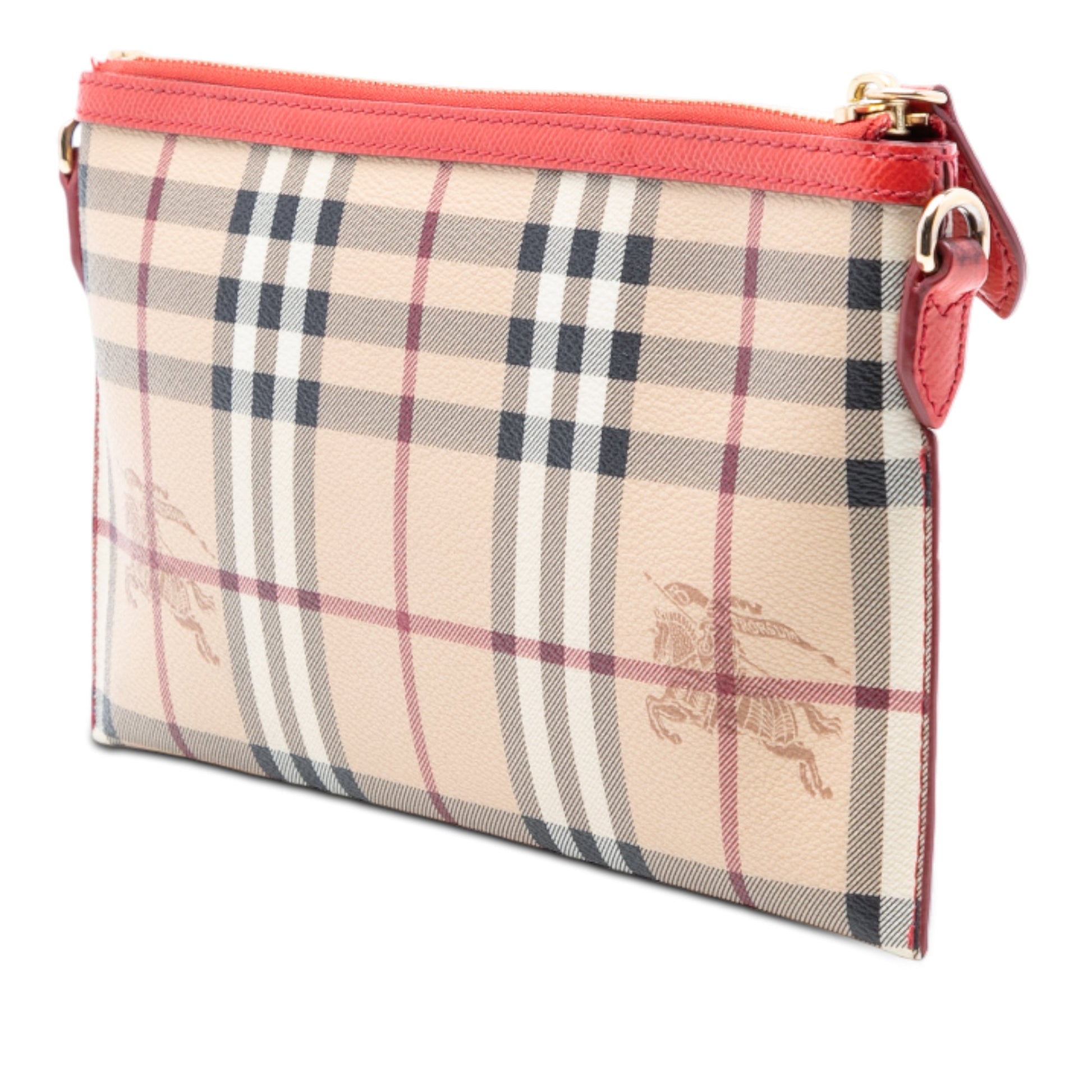 Burberry Haymarket Check Coated Canvas Peyton Crossbody
