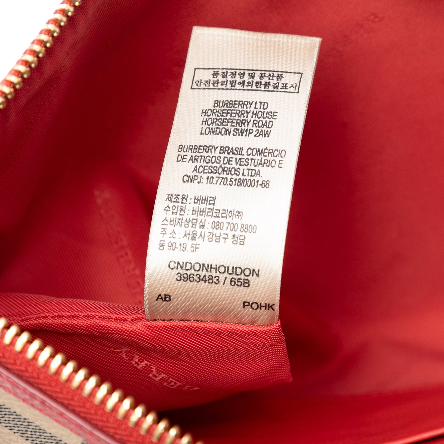 Burberry Haymarket Check Coated Canvas Peyton Crossbody