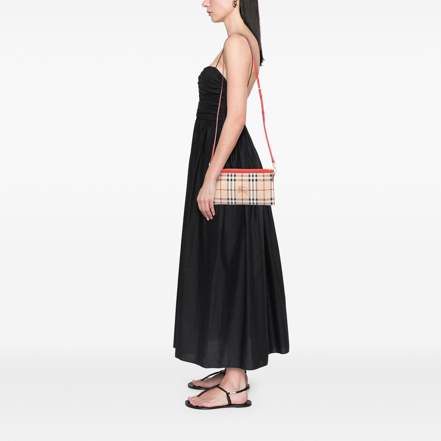 Burberry Haymarket Check Coated Canvas Peyton Crossbody