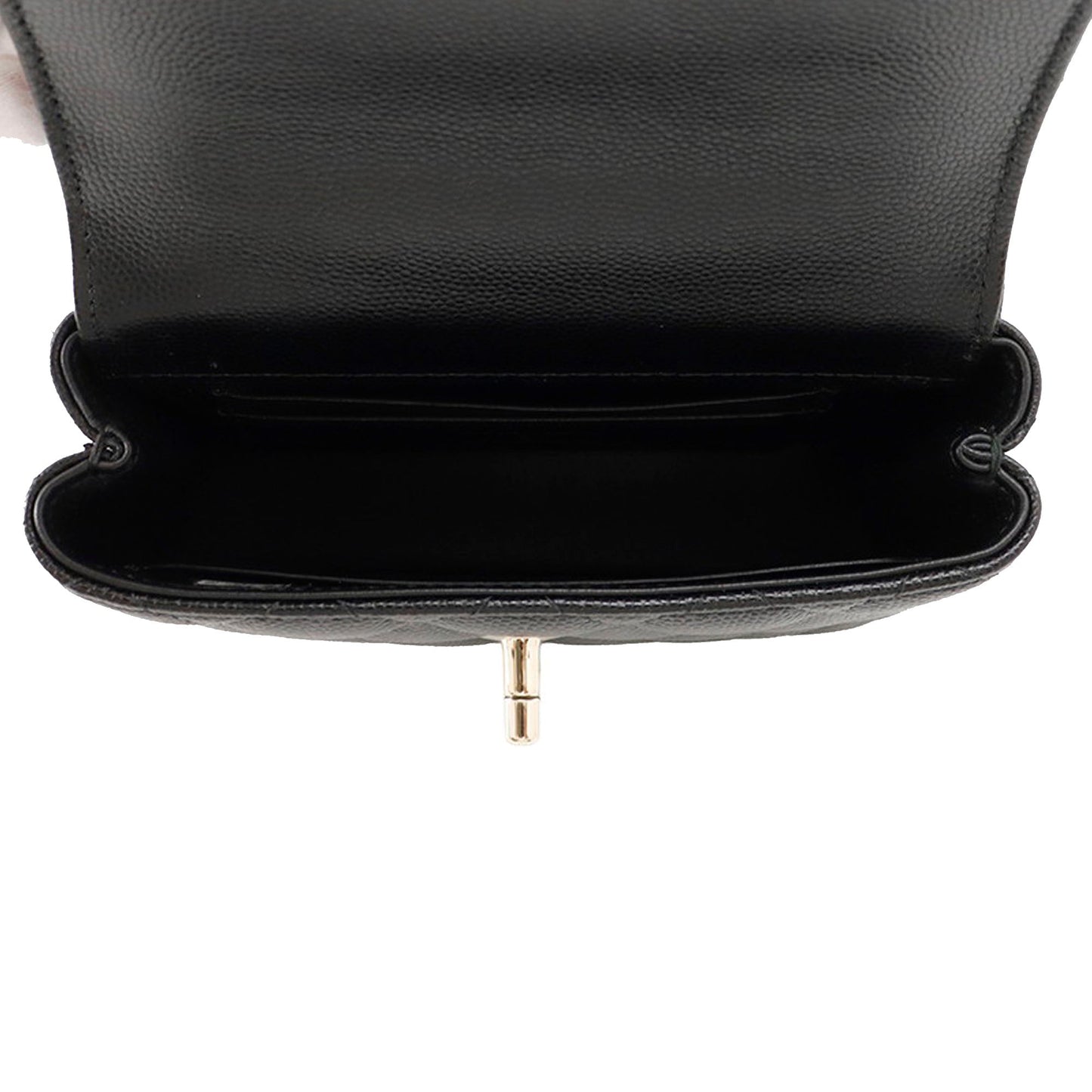 Chanel Extra Mini Quilted Caviar Coco Top Handle Bag