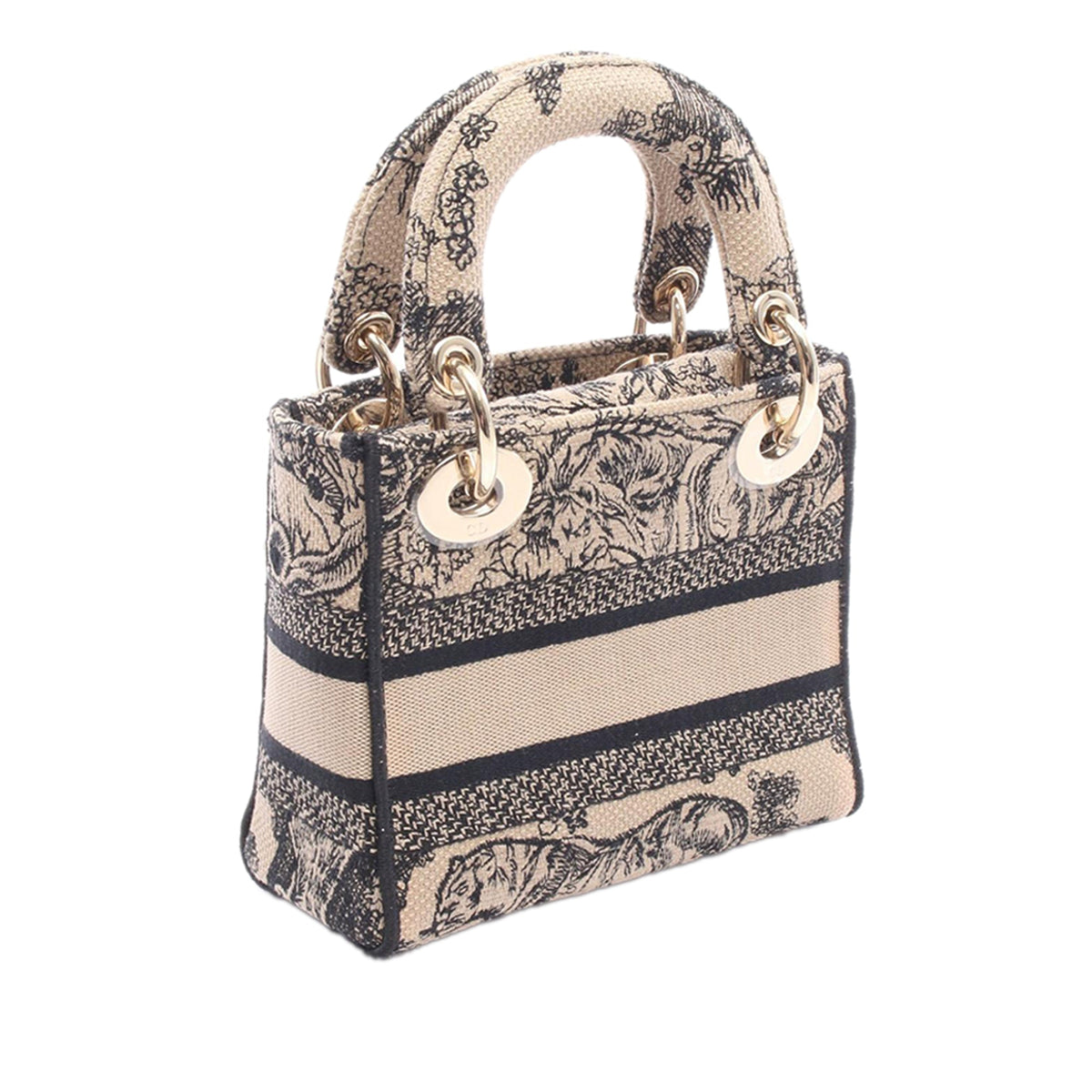 Dior Mini Embroidered Canvas Toile De Jouy Lady D Lite