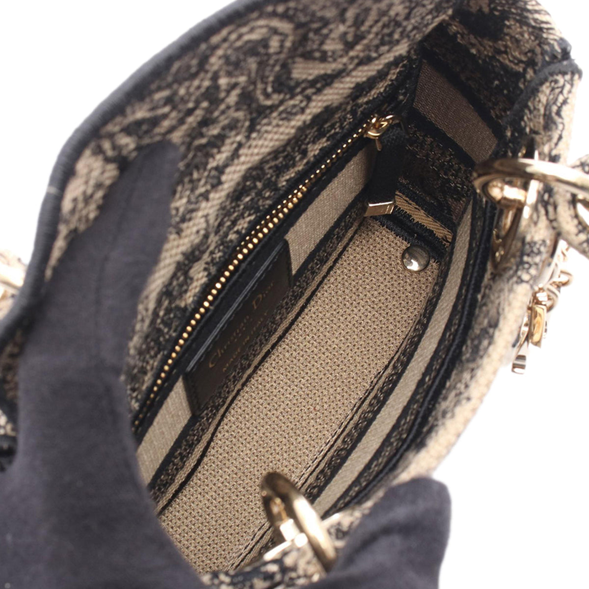 Dior Mini Embroidered Canvas Toile De Jouy Lady D Lite