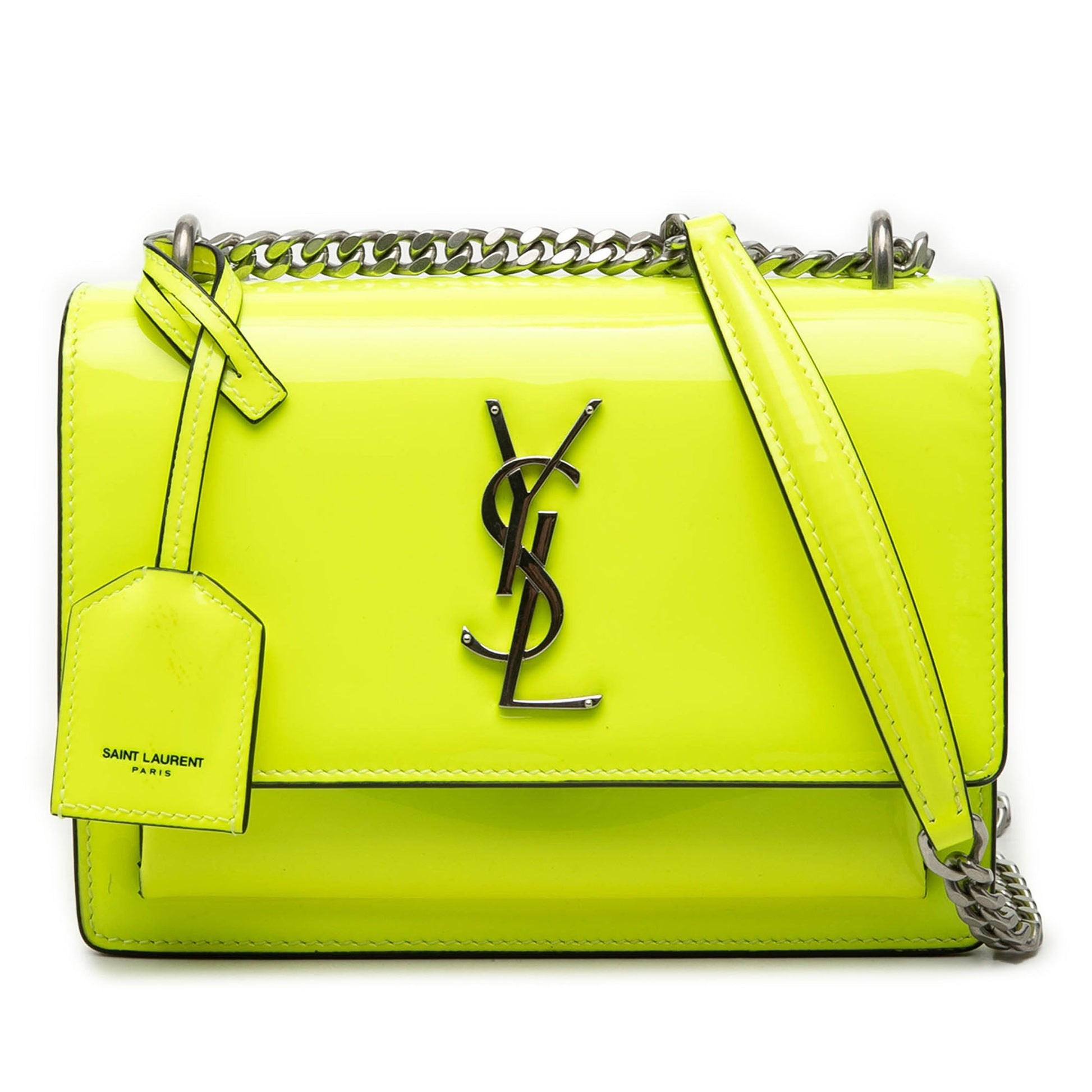 Saint Laurent Small Patent Monogram Sunset Crossbody