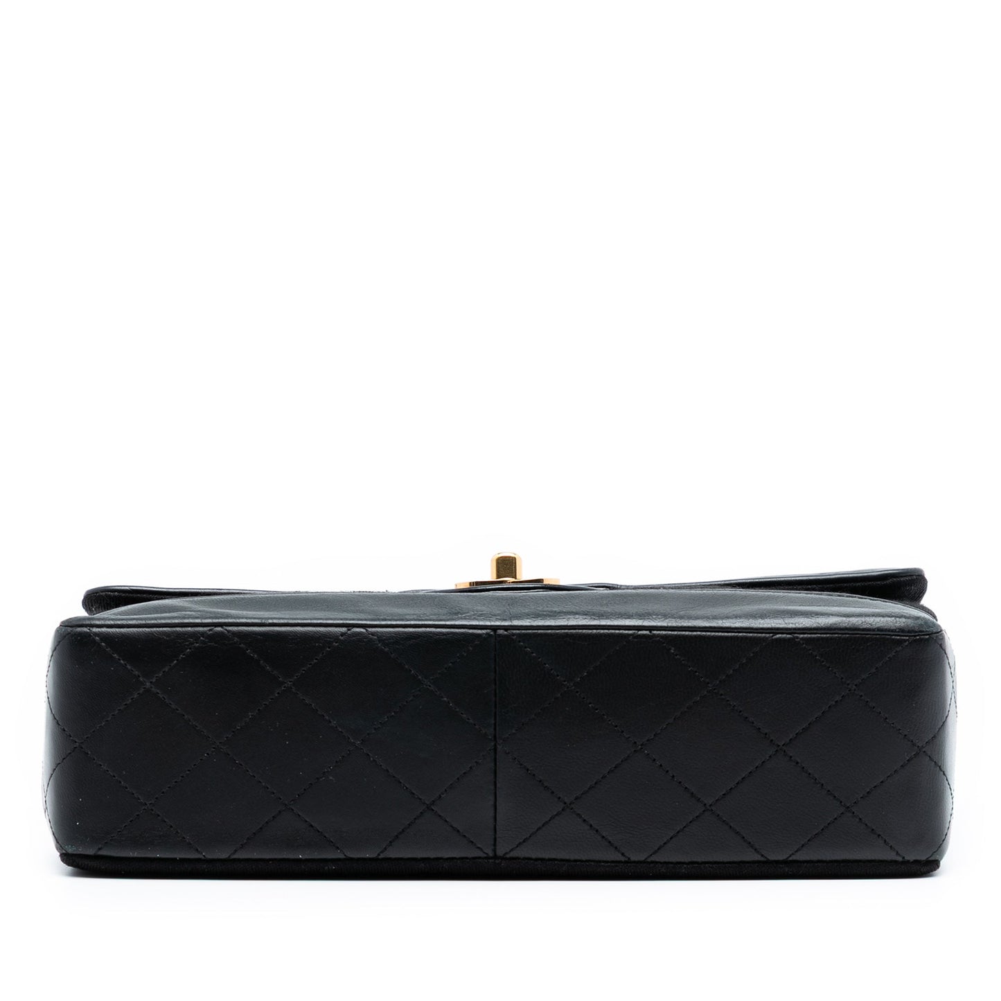Chanel CC Quilted Jersey and Lambskin Flap
