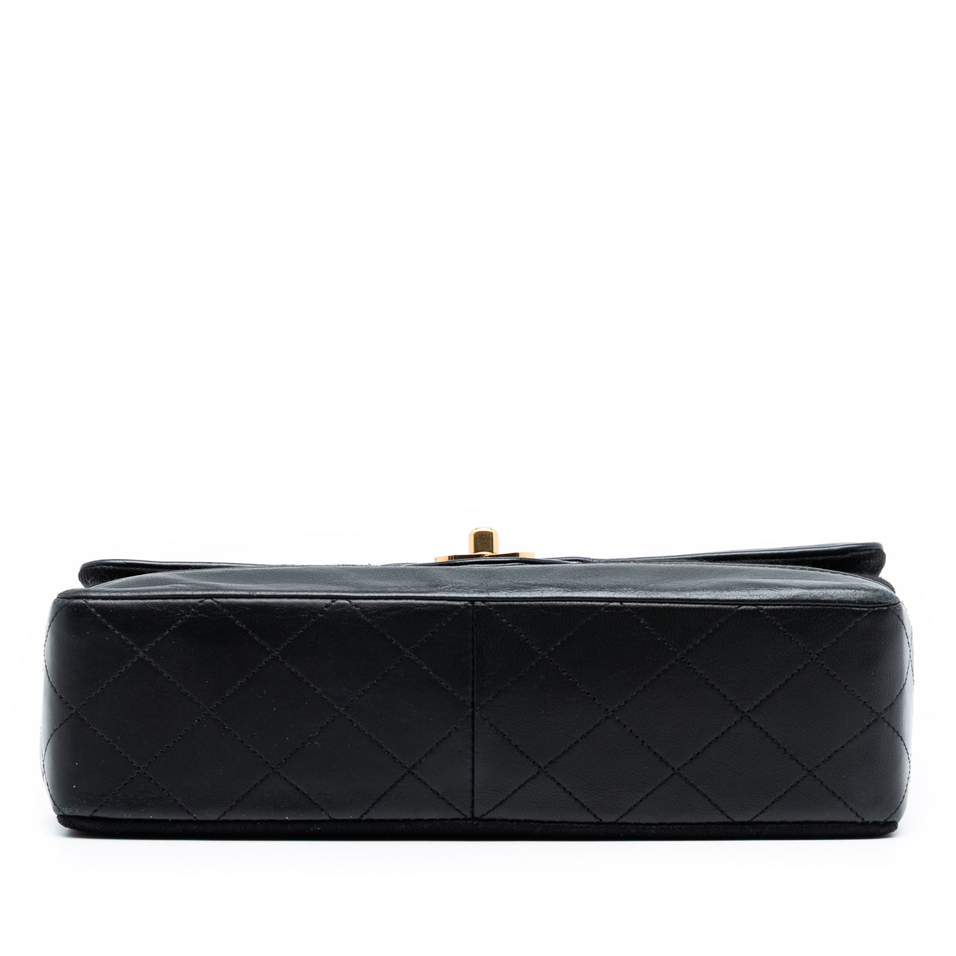 Chanel CC Quilted Jersey and Lambskin Flap