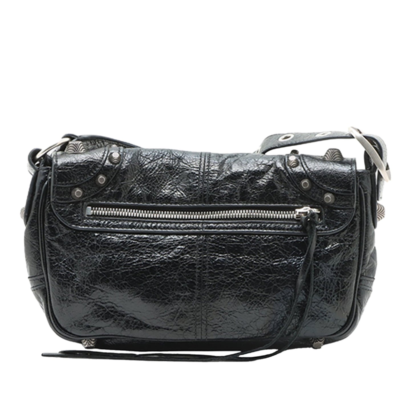 Balenciaga XS Lambskin Motocross Le Cagole Flap Crossbody