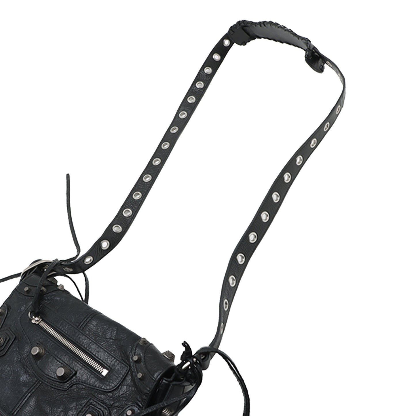 Balenciaga XS Lambskin Motocross Le Cagole Flap Crossbody