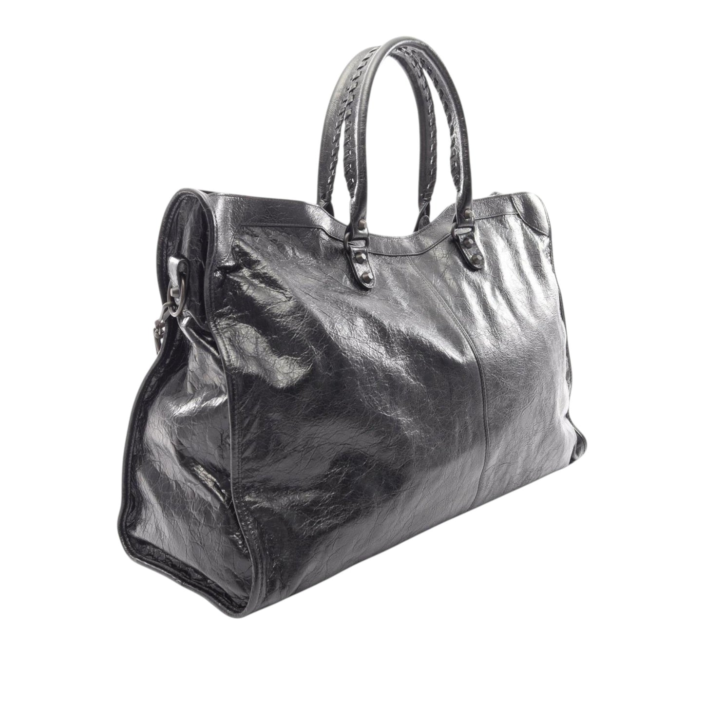Balenciaga Lambskin Motocross Le City Travel Bag
