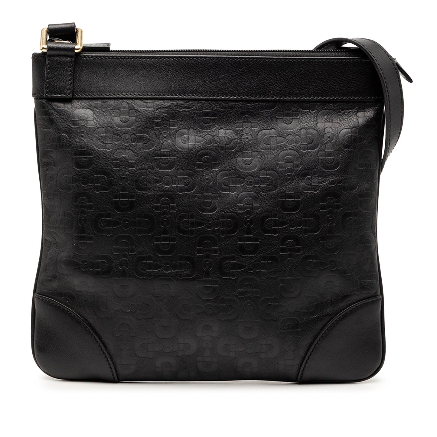 Gucci Embossed Leather Horsebit Crossbody