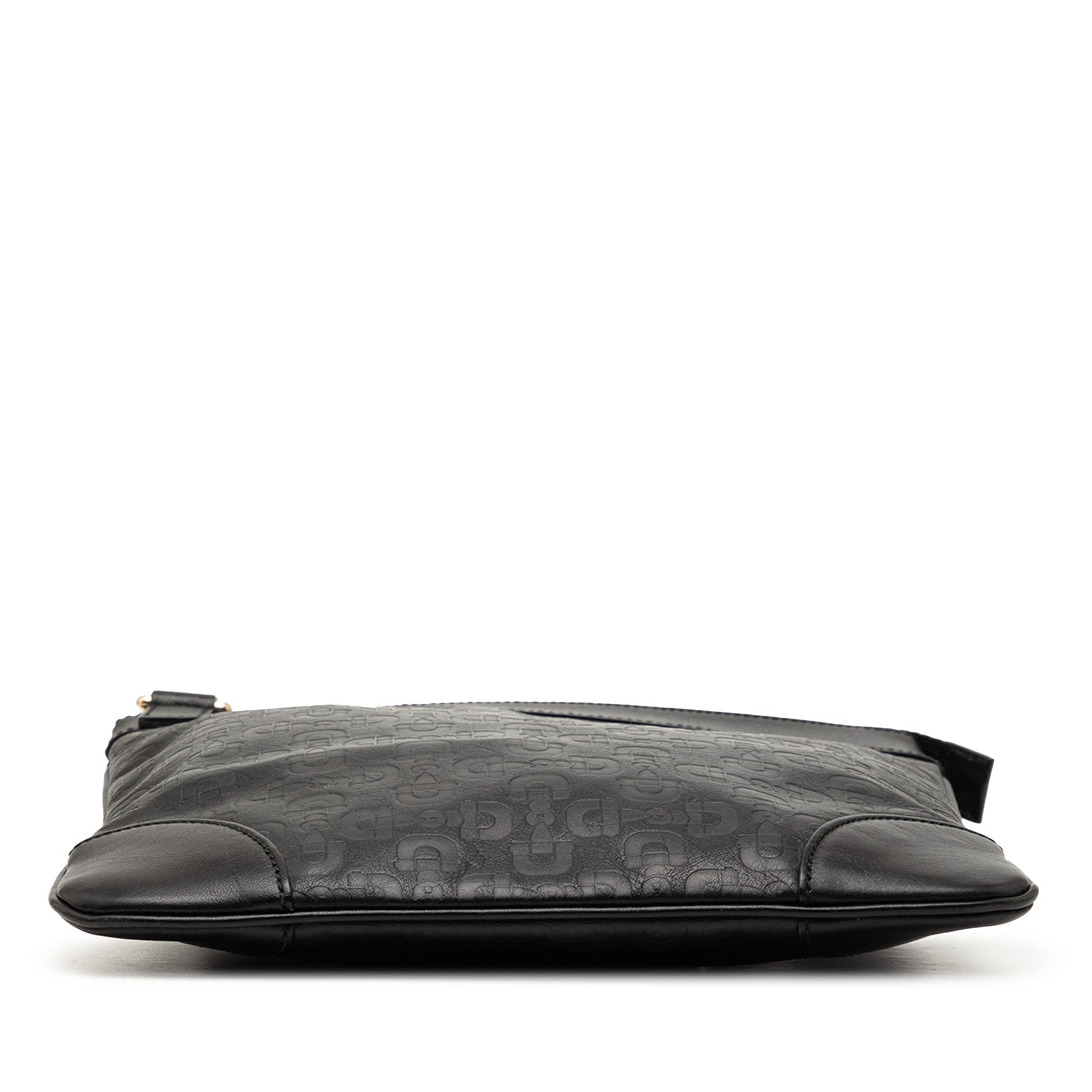 Gucci Embossed Leather Horsebit Crossbody