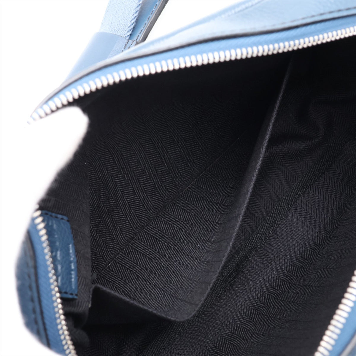 LOEWE Soft Grained Calfskin Military Messenger Bag XS — Blue